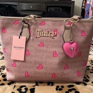 Juicy Couture Pink Heart Tote Bag